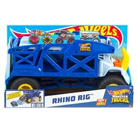 Hot Wheels Monster Trucks Monster Mover Rhino Hauler, Gift for Kids 3 Years & Up