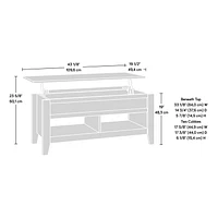 Sauder Dakota Pass Lift Top Coffee Table