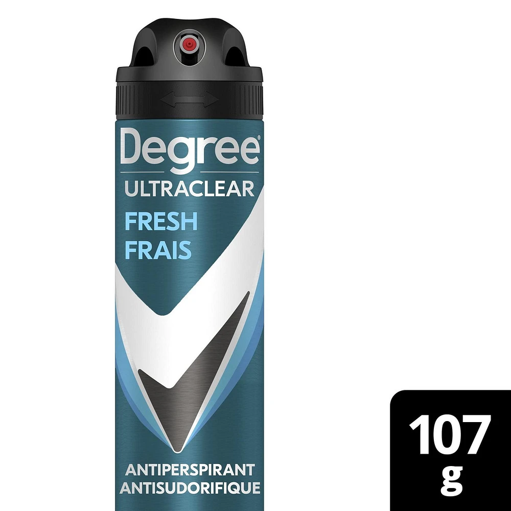 Degree Men UltraClear Black + White® Fresh Antiperspirant Dry Spray, 107 g Antiperspirant Dry