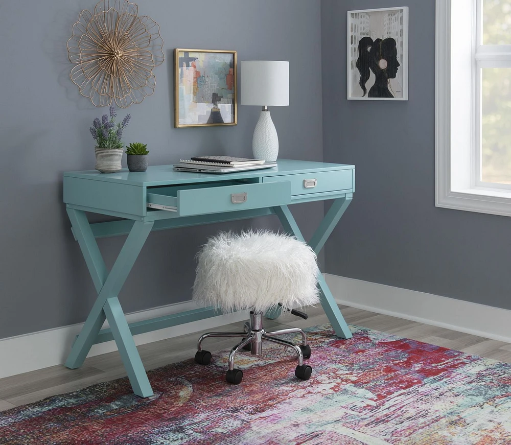 Posey Blue Writing Desk