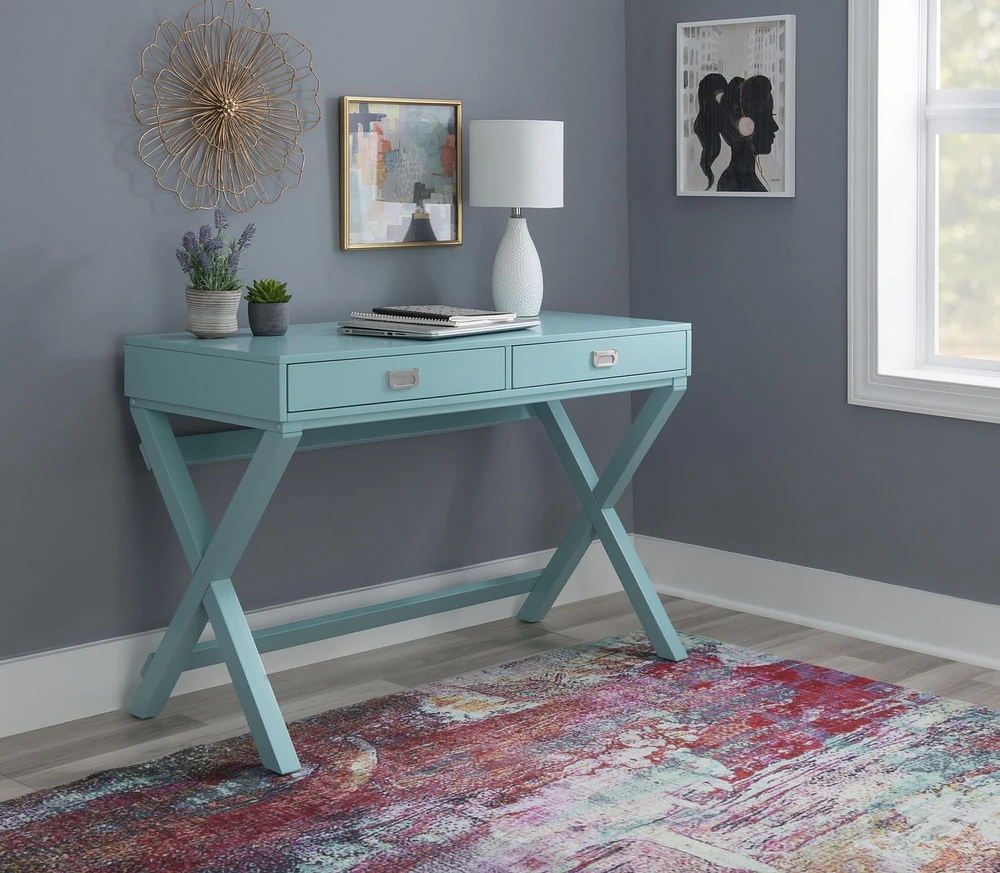 Posey Blue Writing Desk