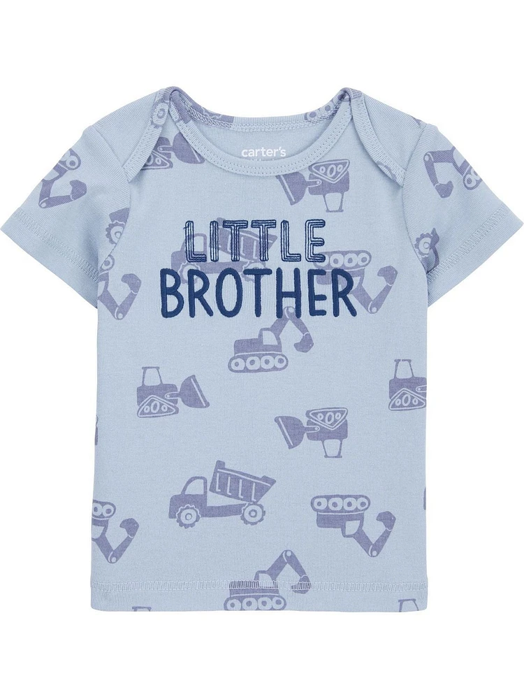 Carter's Child of Mine Baby Boys' Little Brother 3-Piece Set