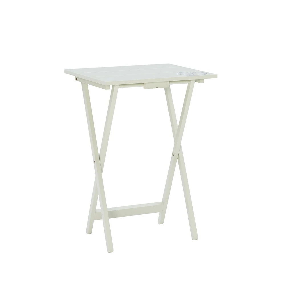 Surry Light Grey Compass Tray Table Set