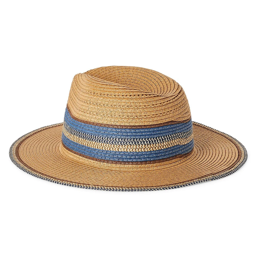 Panama en paille Time and Tru pour femmes