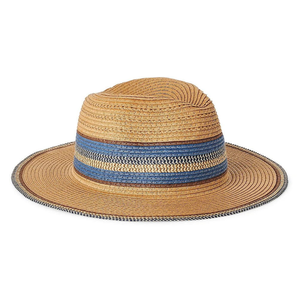 Panama en paille Time and Tru pour femmes