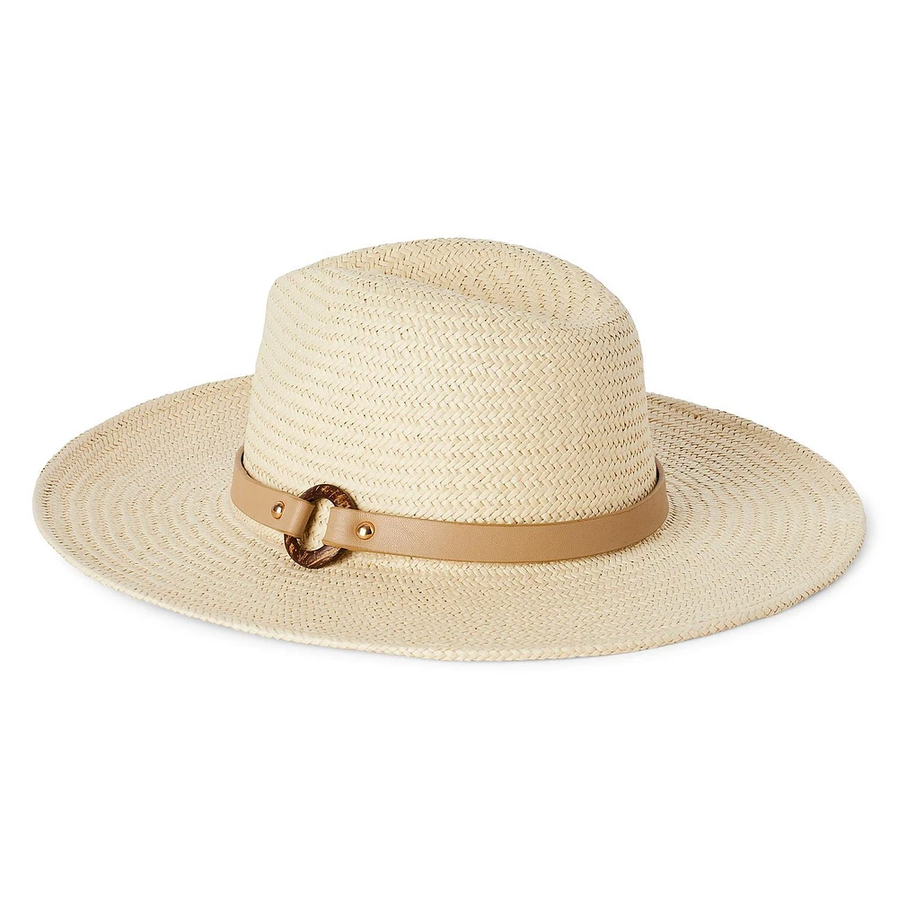 Panama en paille Time and Tru pour femmes