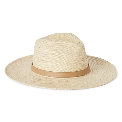 Panama en paille Time and Tru pour femmes