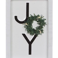 HOLIDAY TIME WOOD JOY SIGN ORNAMENT