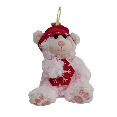 HOLIDAY TIME PLUSH TEDDY BEAR PINK, 5INCH