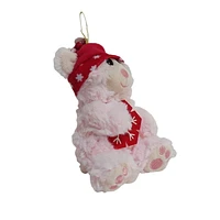 HOLIDAY TIME PLUSH TEDDY BEAR PINK, 5INCH