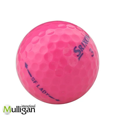 Mulligan - 48 Srixon Soft Feel Lady 5A Recycled Used Golf Balls, Pink