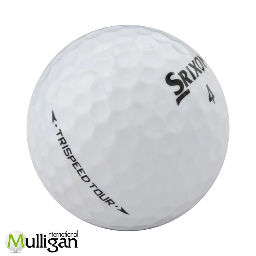 Mulligan - 48 Srixon TriSpeed tour 5A Recycled Used Golf Balls, White