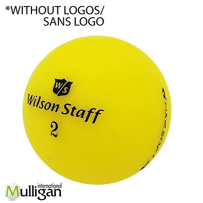 Mulligan - 48 Wilson Staff Dx2 Soft 5A No logo Recycled Used Golf Balls, Yellow