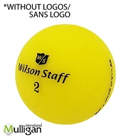 Mulligan - 48 Wilson Staff Dx2 Soft 5A No logo Recycled Used Golf Balls, Yellow