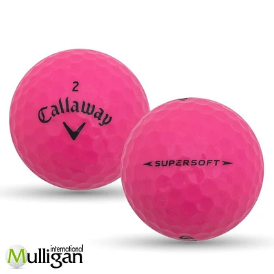 Mulligan - 48 Callaway Supersoft 5A Recycled Used Golf Balls, Orange