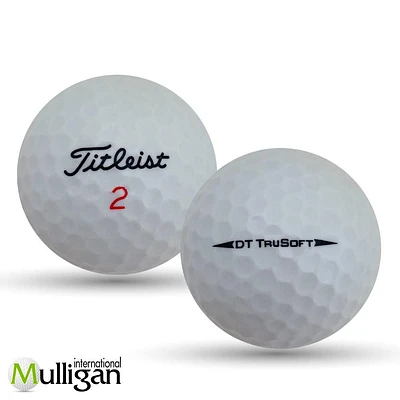 Mulligan - 48 Titleist DT Trusoft 5A Recycled Used Golf Balls, White