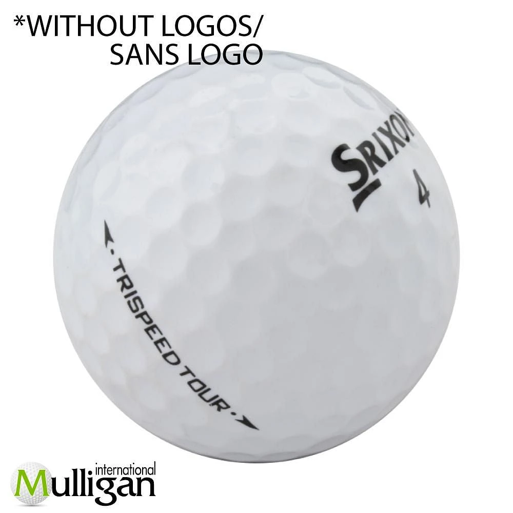 Mulligan - 48 Srixon TriSpeed tour 5A Pristine Recycled Used Golf Balls, White