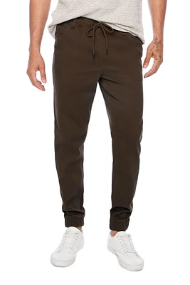 Jeaniologie ™ Men's 5-pocket Classic Cuffed Jogger- Dark Olive, Size 28-38