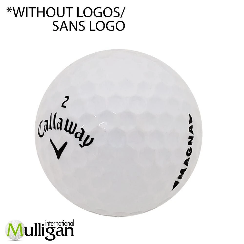 Mulligan - 48 Callaway Supersoft Magna 5A No logo Recycled Used Golf Balls, White