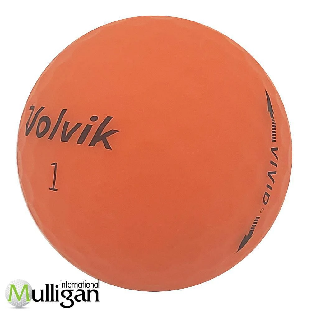 Mulligan - 48 Volvik Vivid 4A Recycled Used Golf Balls, Orange