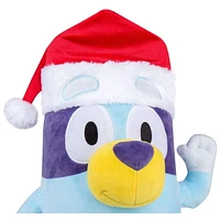 Holiday Greeter-Bluey in Santa Hat-OPP SM-Bluey