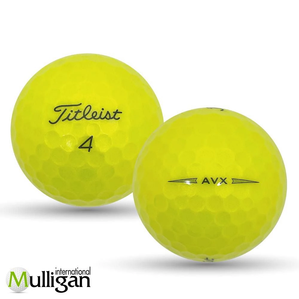 Mulligan - 48 Titleist AVX 4A Recycled Used Golf Balls, Yellow