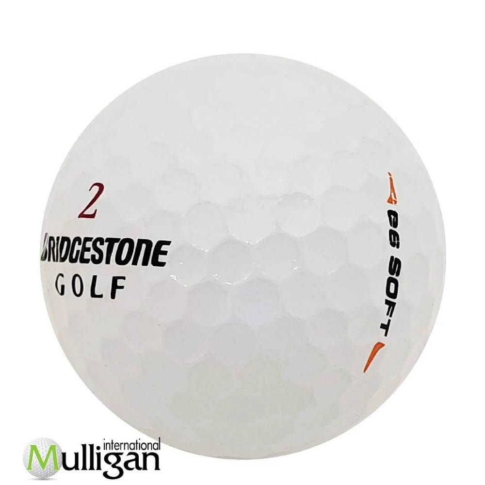 Mulligan - 96 Bridgestone e6 Soft 5A Recycled Used Golf Balls, White