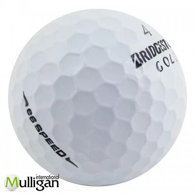 Mulligan - 96 balles de golf récupérées Bridgestone e6 Speed 4A , Blanc