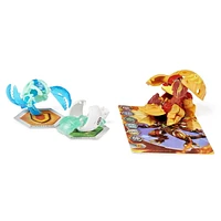 Bakugan Evolutions, Colossus and Nano Riptide and Siphon Platinum Power Up Pack, True Metal Bakugan Action Figure, 2 Nanogan, 2 Bakucore, 2 Ability Cards, Kids Toys for Boys, Ages 6 and Up