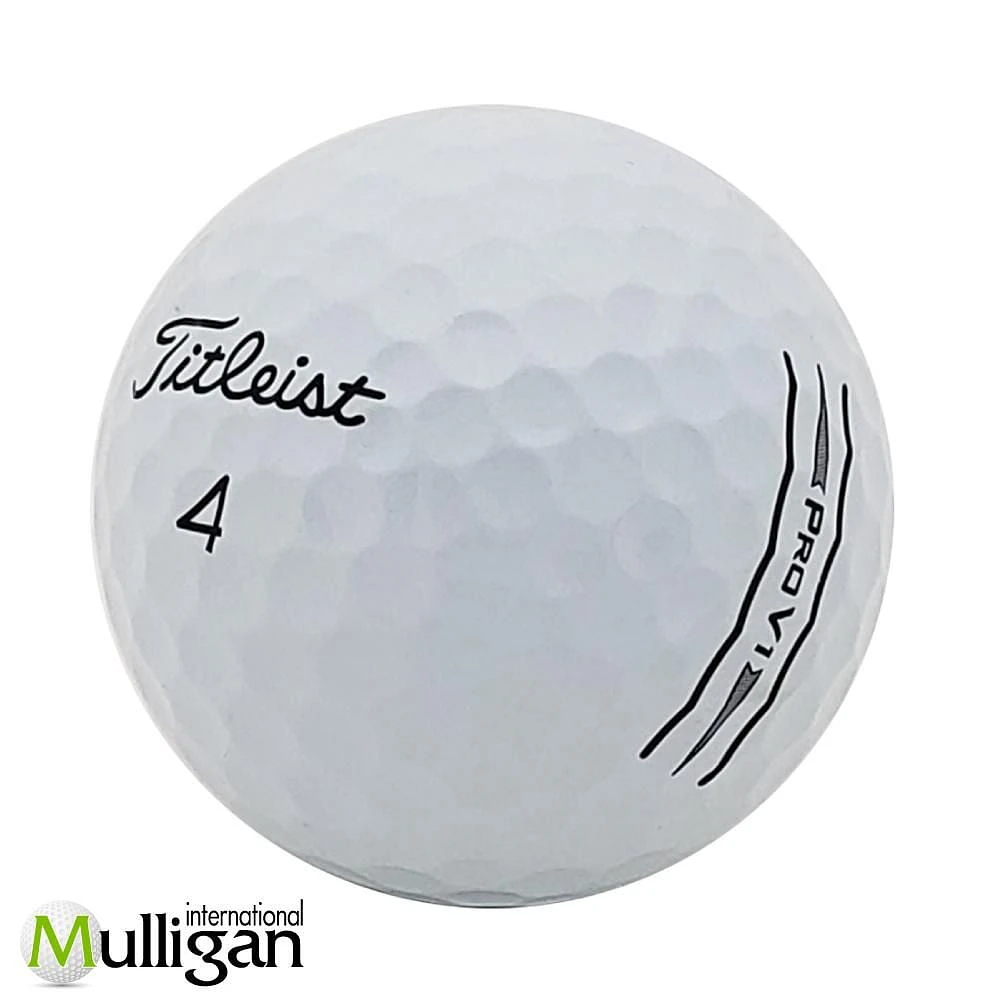 Mulligan - 96 Titleist ProV1 Anciennes Générations 5A Recycled Used Golf Balls, White