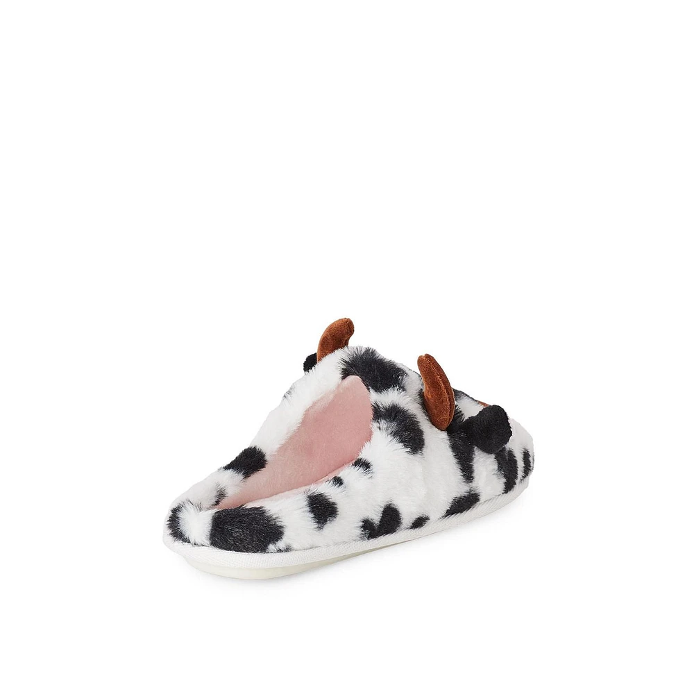 Time and Tru Women's Cow Slippers, Sizes 5-10