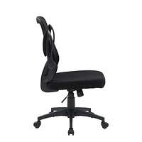 CorLiving Riley Ergonomic Mesh Back Adjustable Height Office Chair with Padded Seat - Office Desk Chair/Computer Chair, Comfortable Home Office Chairs with Lumbar Support