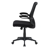 CorLiving Riley Ergonomic Mesh Back Adjustable Height Office Chair with Padded Seat - Office Desk Chair/Computer Chair, Comfortable Home Office Chairs with Lumbar Support