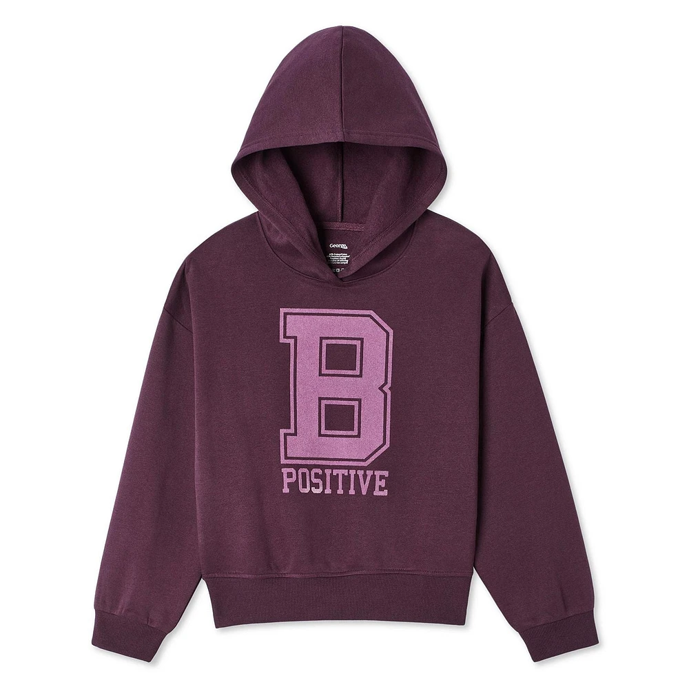 George Girls' Fleece Hoodie, Sizes XS-XL