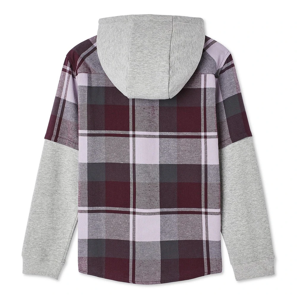 George Boys' Hooded Flannel Shirt