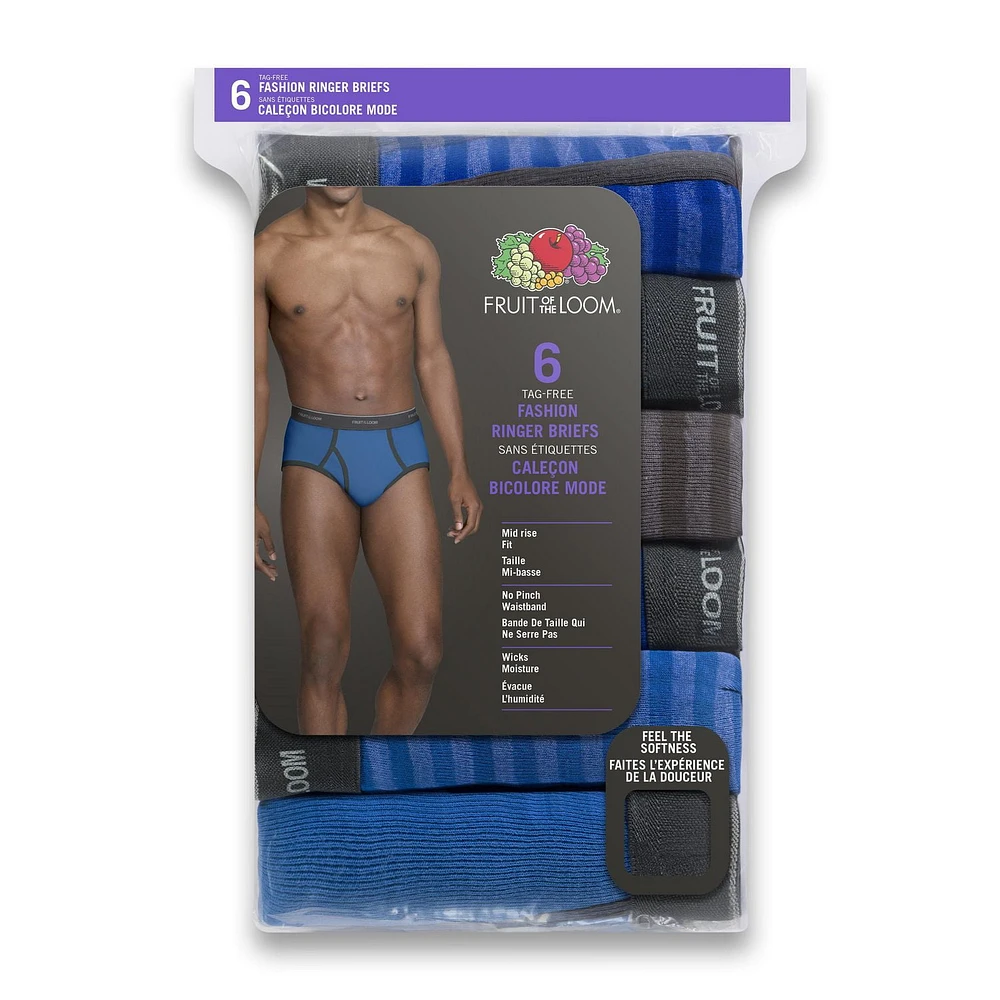 Fruit of the Loom 6pk Fashion Brief