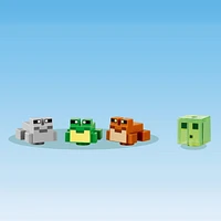 LEGO Minecraft The Frog House Building Toy for Kids, Minecraft Toy featuring Animals, a Toy Boat and Minecraft Mob Figures, Gaming Gift for Girls and Boys Ages 8 and Up, 21256, Includes 400 Pieces, Ages 8+