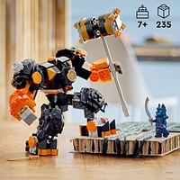 LEGO NINJAGO Cole’s Elemental Earth Mech Mini Ninja Toy, Customizable Action Figure Adventure Toy with Cole and Wolf Warrior Minifigures, Ninja Gift for Boys, Girls and Kids Ages 7 and Up, 71806, Includes 235 Pieces, Ages 7+