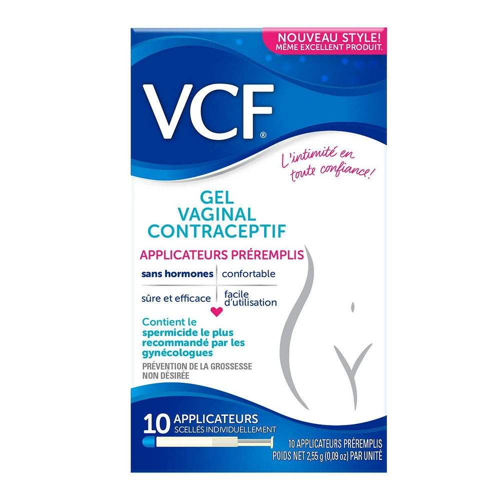 VCF Vaginal Contraceptive Gel, 10 Count