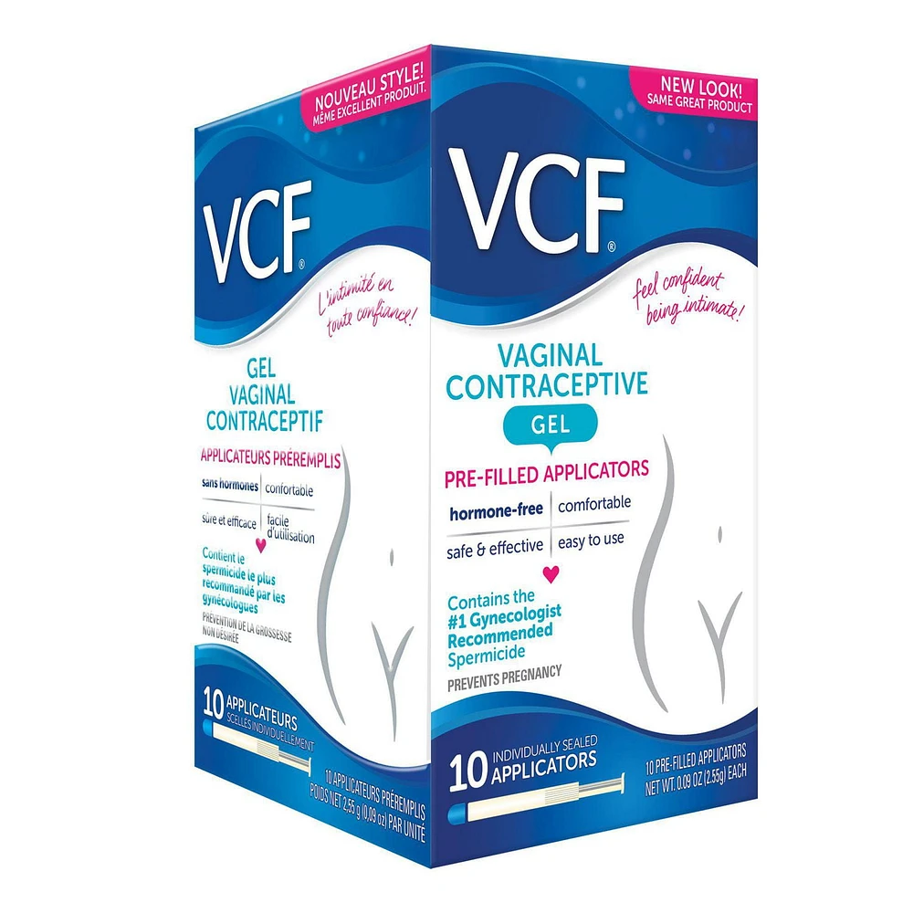 VCF Vaginal Contraceptive Gel, 10 Count