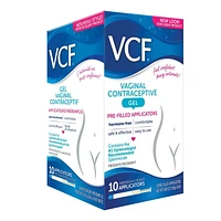 VCF Vaginal Contraceptive Gel, 10 Count