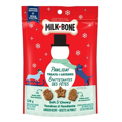 Milk-Bone Soft & Chewy Dog Treats Chicken Recipe Limited Edition 128 g, Milk-Bone Pawliday S&C