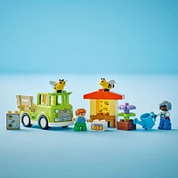 LEGO DUPLO Town Caring for Bees & Beehives Preschool Kids’ Learning Toy, 2 Figures and a Drivable Truck, STEM Toy,  Build-and-Rebuild Educational Set for Toddlers Ages 2 Years Old and Up, 10419