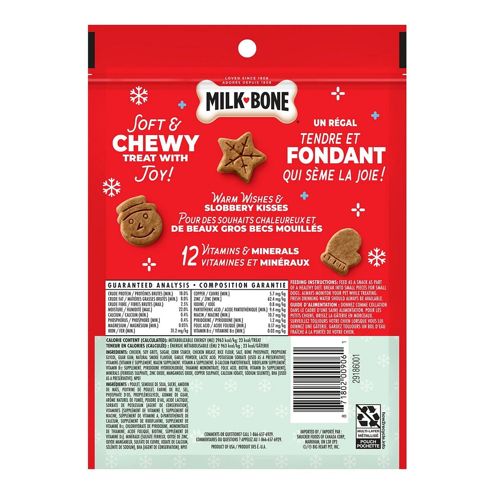 Milk-Bone Soft & Chewy Dog Treats Chicken Recipe Limited Edition 128 g, Milk-Bone Pawliday S&C