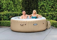 Intex PureSpa™ Bubble Massage Inflatable Hot Tub with Energy Efficient Cover, 4 Person