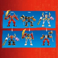 LEGO NINJAGO Kai’s Elemental Fire Mech Action Figure, Mini Ninja Toy for Kids with Customizable Red Ninja Figure plus Kai and Zane Minifigures, Adventure Set for Boys and Girls Ages 7 and Up, 71808, Includes 322 Pieces, Ages 7+