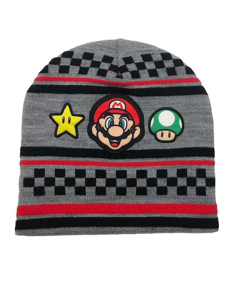 Boys Super Mario Toque and Gloves Set