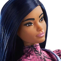 Barbie Fashionistas Doll with Long, Black Blue Hair, Ages 3+