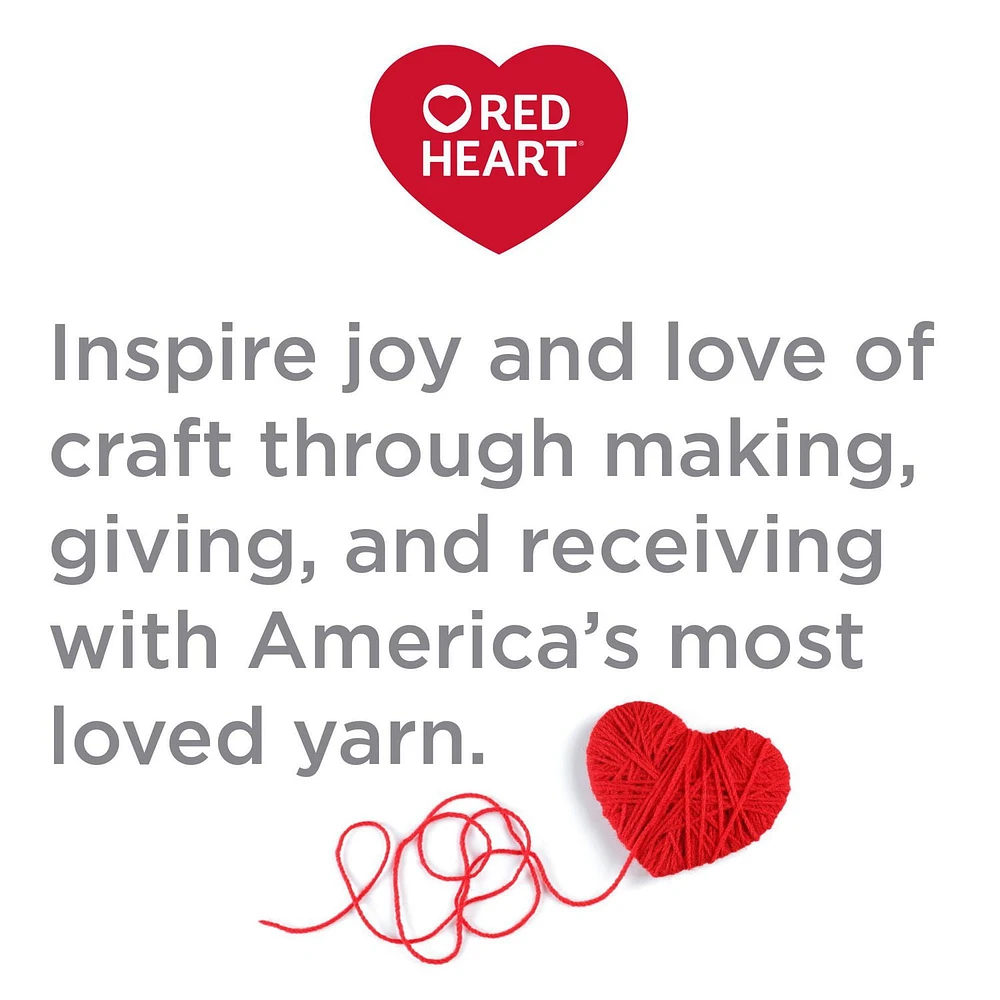 Red Heart Super Saver Yarn, Solid, Acrylic #4 Medium, 7oz/198g, 364 Yards