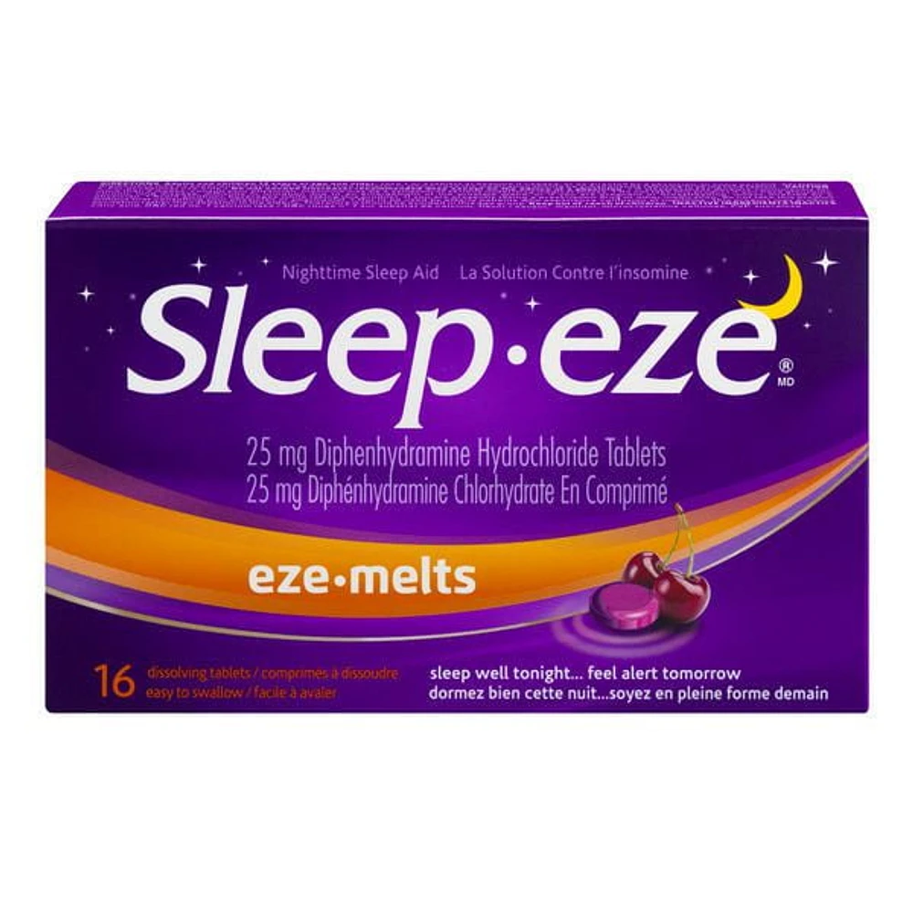 Sleep-eze Eze-Melts Dissolving Tablets, 16  Count